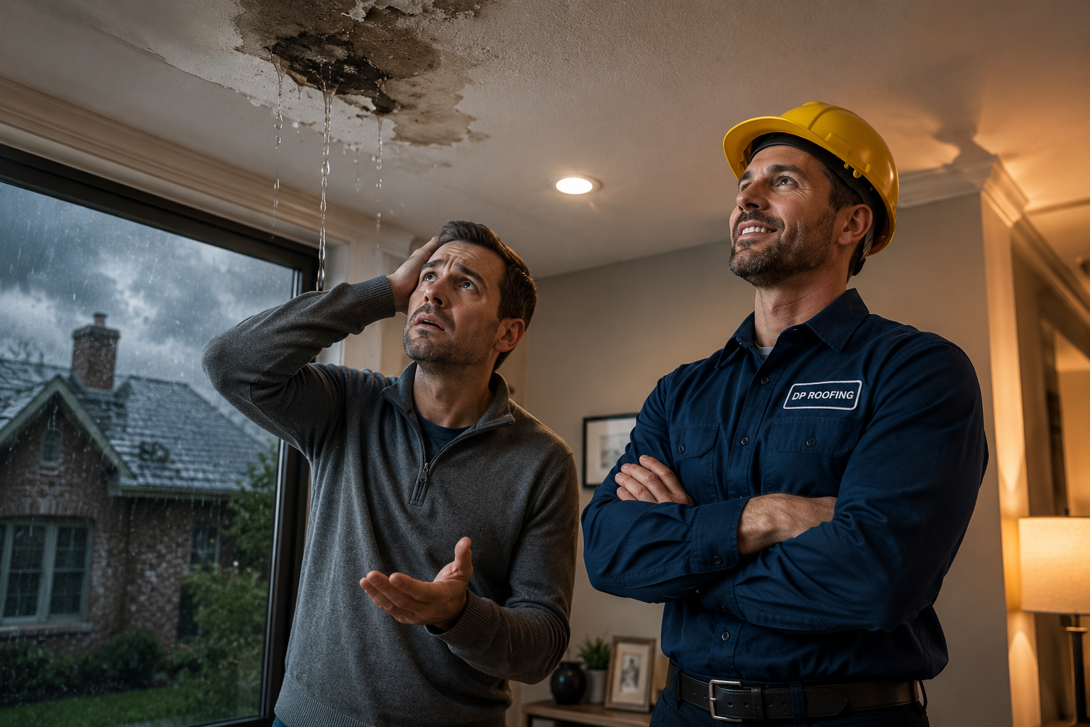 Certified Roofing Expert in Uniform Ready for Emergency Dispatch